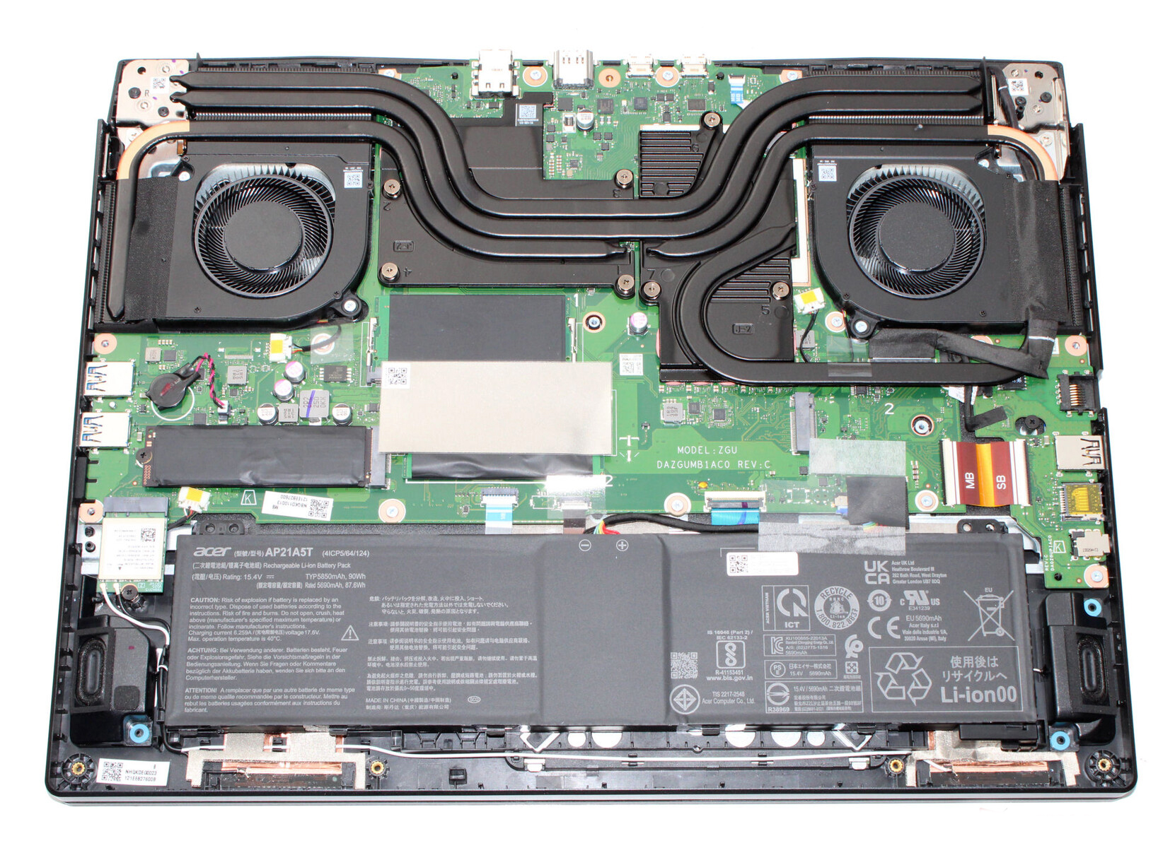 How to replace and fix Acer Nitro 16 AN16-41 AN16-42 4-Zone RGB Backlit US keyboard (Acer Nitro 16 AN16-41)